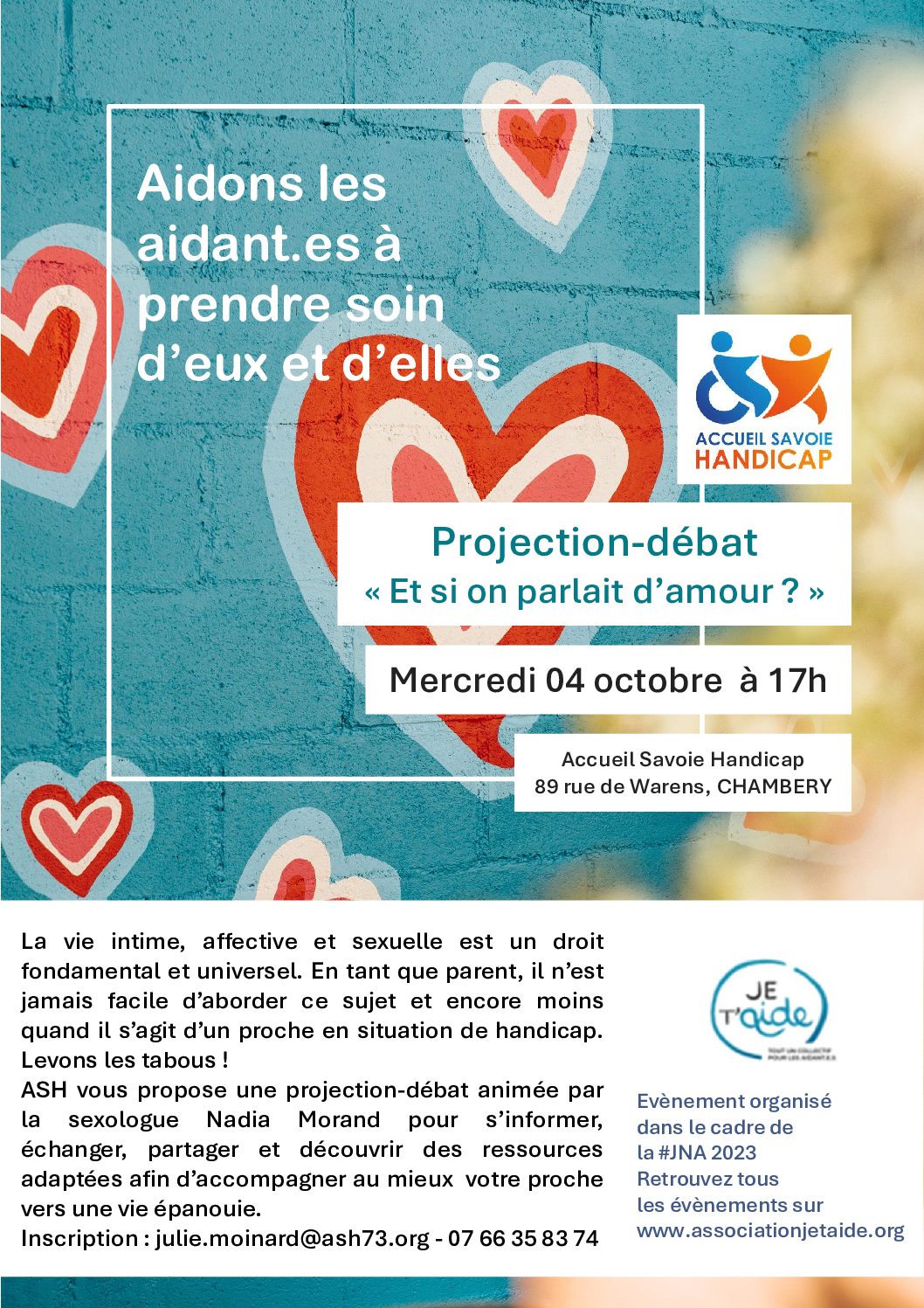 Journée Nationale des aidants : Projection-débat « Et si on parlait d’amour ? »